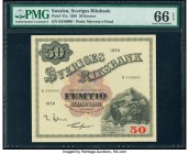 Sweden Sveriges Riksbank 50 Kronor 1959 Pick 47a PMG Gem Uncirculated 66 EPQ. 

HID09801242017

© 2020 Heritage Auctions | All Rights Reserved
