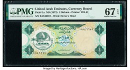 United Arab Emirates Currency Board 1 Dirham ND (1973) Pick 1a PMG Superb Gem Unc 67 EPQ. 

HID09801242017

© 2020 Heritage Auctions | All Rights Rese...