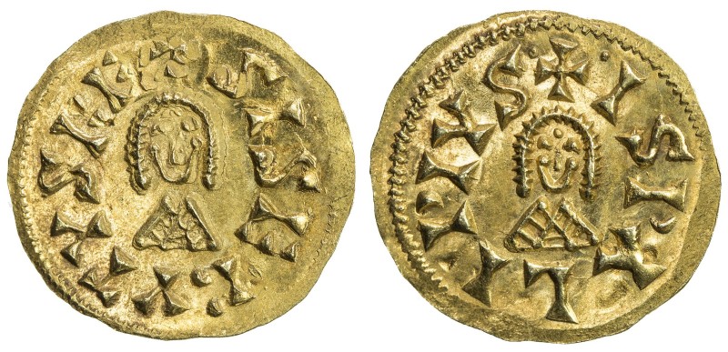 VISIGOTHS IN SPAIN: Sisebut, 612-621, AV tremissis (1.51g), Ispali (Sevilla), Mi...
