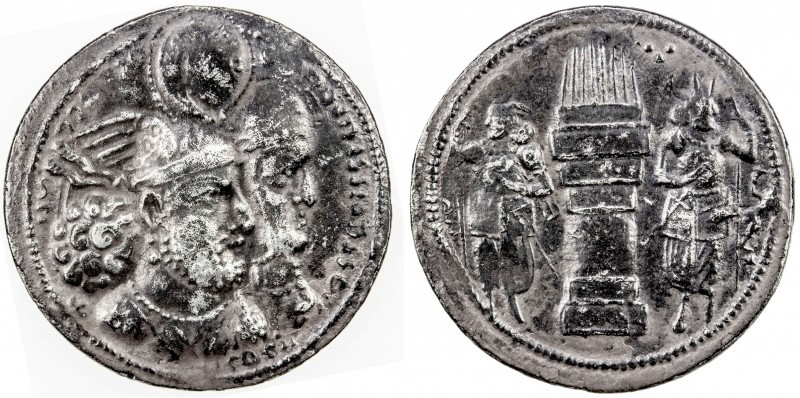 SASANIAN KINGDOM: Varhran II, 276-292, AR drachm (3.86g), G-57 (type V/1), SNS-A...
