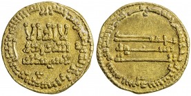 ABBASID: al-Rashid, 786-809, AV dinar (4.26g), NM, AH172, A-218.2, probably struck at Madinat al-Salam, scarce type, rare date, lovely strike, EF, R. ...