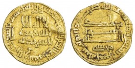 ABBASID: al-Rashid, 786-809, AV dinar (4.00g), NM (Misr), AH175, A-218.7, Khedivial-400, Kazan-84, al- 'Ush-1079, Bernardi-65, anonymous issue of Haru...