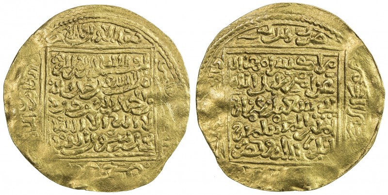MERINID: Abu Sa 'id 'Uthman II, 1310-1331, AV dinar (4.61g), Marrakesh, ND, A-52...