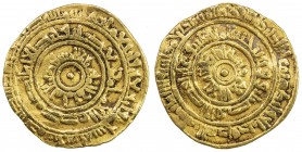 FATIMID: al-Mustansir, 1036-1094, AV dinar (3.83g), Dimashq, AH446, A-719A, Nicol-1731, Nicol cited only two examples, but four more have since been l...