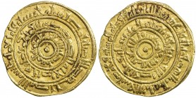 FATIMID: al-Mustansir, 1036-1094, AV dinar (4.13g), Misr, AH450, A-719A, Nicol-2133, VF.
Estimate: $240 - $300