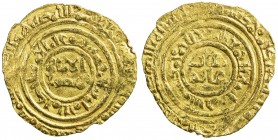 FATIMID: al-Âmir al-Mansur, 1101-1130, AV ¼ dinar (1.03g), al-Mu 'izziya al-Qahira, DM, A-731, very rare mint, listed by Nicol dated AH522, and one qu...