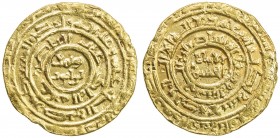 AYYUBID: al-Nasir Yusuf I (Saladin), 1169-1193, AV dinar (3.77g), al-Qahira, AH57x, A-785.1, date is probably AH572, with the caliph al-Mustadi (much ...