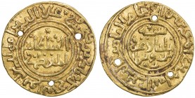 SELJUQ OF RUM: Kayqubad I, 1219-1236, AV dinar (4.35g), NM, AH623, A-A1211.1, Zeno-258362 (this piece), central double circle on both sides, royal leg...