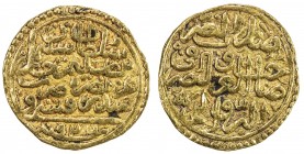 OTTOMAN EMPIRE: Süleyman I, 1520-1566, AV sultani (3.54g), Sidrekapsi, AH926, A-1317, nice strike, slight trace of mount, VF, ex Ahmed Sultan Collecti...