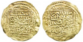 OTTOMAN EMPIRE: Murad III, 1574-1595, AV dinar (4.18g), [Tilimsan], AH983, A-1331, clear date in the reverse margin, VF, RR. 
Estimate: $400 - $450