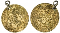 TURKEY: Mahmud II, 1808-1839, AV 2 rumi altin (4.86g), Kostantiniye, AH1223 year 9, KM-614, scruffy surfaces, loop still attached (not gold), Fine.
E...