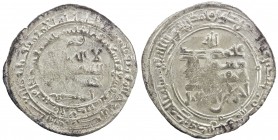 SAMANID: Ahmad II, 907-914, AR dirham (3.92g), al-Ma 'din, AH299, A-1446, citing the mint engraver Mujib before the mint name in the obverse mint/date...