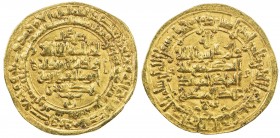SAMANID: 'Abd al-Malik II, 999-1000, AV dinar (3.74g), Nishapur, AH389, A-1475, citing the majordomo Abu 'l-Fawaris Bektuzun and the caliph al-Ta 'i '...
