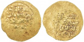 KHWARIZMSHAH: Muhammad, 1200-1220, AV dinar (4.48g), MM, DM, A-1712, eastern style, VF.
Estimate: $200 - $260