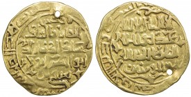 AMIR OF WAKHSH: Abu Bakr Qaratuz, ca. 1200-1212, AV dinar (4.55g), Wakhsh, DM, A-A1754, independent ruler as al-khaqan al- 'adil, without any overlord...