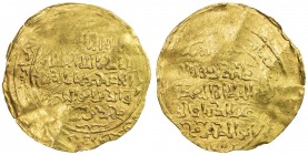 GHORID: Mu 'izz al-Din Muhammad, 1171-1206, AV dinar (2.35g) (Ghazna), AH5xx, A-1759, fine gold, also citing his brother Ghiyath al-Din Muhammad, and ...