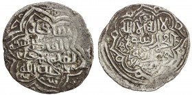 CHAGHATAYID KHANS: Tughluq Timur, 1359-1364, AR dinar (7.87g), Badakhshan, AH763, A-2011, Zeno-59761 (same dies), date in numerals in reverse field, V...