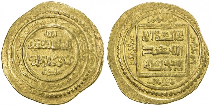 ILKHAN: Abu Sa 'id, 1316-1335, AV dinar (7.09g), Urdubad, AH726, A-2208F, type F...