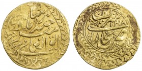 MANGHIT OF BUKHARA: Haidar, 1800-1826, AV tilla (4.52g), Bukhara, AH1218//1218, A-3029.1, "8" in reverse date recut over "7", VF.
Estimate: $300 - $3...