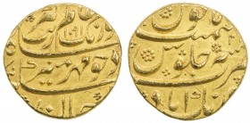 MUGHAL: Aurangzeb, 1658-1707, AV mohur (11.00g), Aurangabad, AH1091 year 2x, KM-315.11, bold strike, choice EF-AU, ex Fuller Collection. 
Estimate: $...