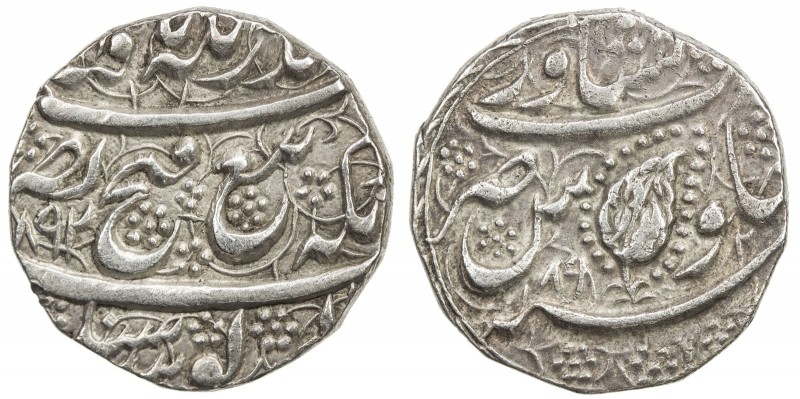 SIKH EMPIRE: AR rupee (8.43g), Peshawar, VS1892//1892, KM-98.2, Herrli-13.02.04,...