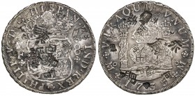 CHOPMARKED COINS: MEXICO: Felipe V, 1700-1746, AR 8 reales, 1739-Mo, KM-103, assayer MF, 'pillar dollar ' or 'columnario ' type, many large Chinese me...
