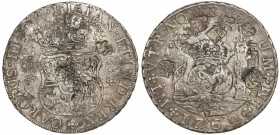 CHOPMARKED COINS: PERU: Carlos III, 1759-1788, AR 8 reales, Lima, 1762, KM-A64, assayer JM, dot above both mintmarks variety, 'pillar dollar ' or 'col...