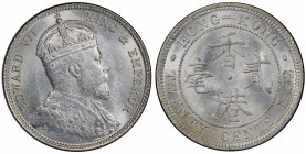 HONG KONG: Edward VII, 1901-1910, AR 20 cents, 1902, KM-14, a lovely example! PCGS graded MS64.
Estimate: $150 - $250