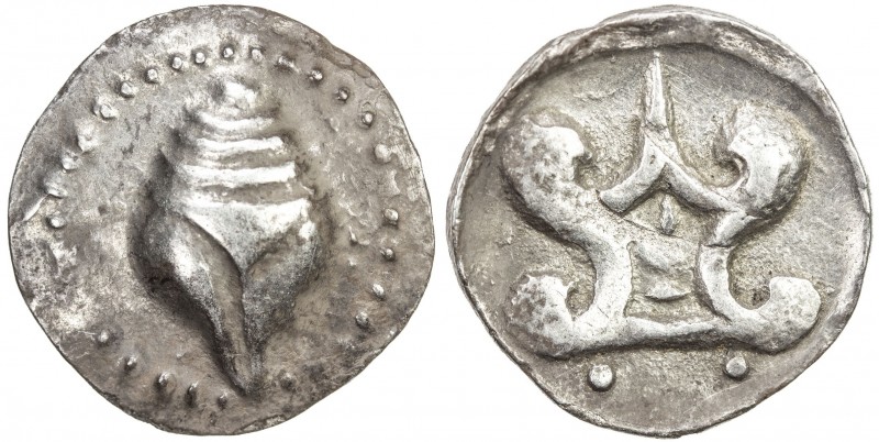 HAMSAVATI: Anonymous, late 5th or early 6th century, AR tanka (10.03g), Mahlo-15...
