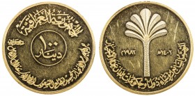 IRAQ: Republic, AV 100 dinars, 1982/AH1402, KM-158, Schön-76, Non-aligned Nations Conference in Baghdad, surface hairlines as usual, Proof.
Estimate:...