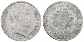 FRANCE: Napoleon I, Emperor, 1804-1814, AR 5 francs, Bayonne, 1811-L, KM-694.9, F-307.34, pleasing appearance with some luster, EF.
Estimate: $200 - ...