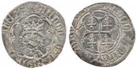 SPAIN: MALLORCA: Alfonso IV, 1416-1458, AR real (3.23g), ND, Crusafont (1982)-400C var, facing bust in decorated octolobe with ALFONSUS DEI GRACIA REX...