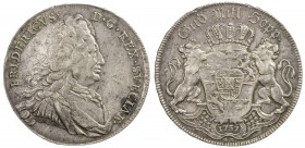 SWEDEN: Frederick I, 1720-1751, AR riksdaler, 1737, KM-395.3, SM-77, initials GZ, lightly cleaned obverse, mintage of only 8,000 pieces, VF-EF, R, ex ...