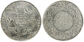 MOROCCO: Moulay al-Hasan I, 1873-1894, 5 dirhams, Paris, AH1314, Y-12.2, Lec-164, a attractive mint state example! PCGS graded MS62.
Estimate: $125 -...