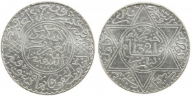 MOROCCO: 'Abd al- 'Aziz, 1894-1908, AR 10 dirhams, Paris, AH1321, Y-22.2, Lec-194, a attractive mint state example! PCGS graded MS62.
Estimate: $200 ...