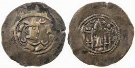 SASANIAN KINGDOM: Kavad, 488-497, 499-531, AE pashiz (2.77g), cf. Göbl SO II, pp. 203/4, stylized local imitation, probably middle to late 6th century...
