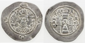 SASANIAN KINGDOM: Hormizd IV, 579-590, AR drachm (4.02g), ALM (Armenia), year 2, G-200, later imitation, presumably from Armenia or Azerbaijan, with s...