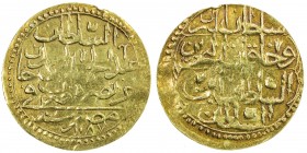EGYPT: Abdul Hamid I, 1774-1789, AV zeri mahbub (1.97g), Misr, AH1187 and [119]2, KM-127, contemporary jeweler 's imitation, probably still 70-80% gol...