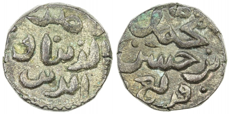 QARLUGHID: Nasir al-Din Muhammad, 1249-1259 AH, AE jital (3.63g), NM, ND, A-1818...