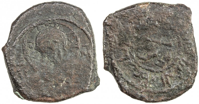 SALDUQIDS: Diya ' al-Din Ghazi, 1116-1132, AE fals (6.06g), NM, ND, A-A1890, obv...