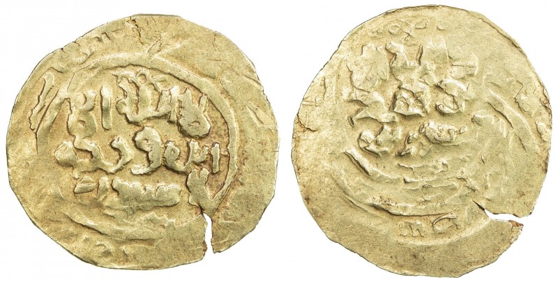 GREAT MONGOLS: Anonymous, ca. 1220s-1240s, AV dinar (3.05g), NM, ND, A-C1967, ve...