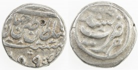 AFSHARID: Nadir Shah, 1735-1747, AR rupi (11.53g), Sind, AH1159, A-2744.1, rare mint when dated, and clear date below the obverse, 1 small testmark, V...