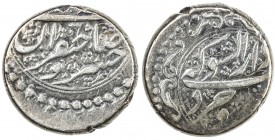 QAJAR: Fath 'Ali Shah, 1797-1834, AR qiran (6.85g), Burujird, DM, A-2894, type E, off-center strike, with epithet dar al-shawka, scarce mint, VF, ex D...