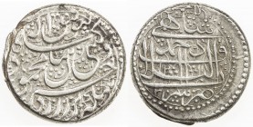 DURRANI: Mahmud Shah, 1st reign, 1801-1803, AR rupee (11.54g), Ahmadshahi, AH1218 year 3, A-3115, struck with elegantly engraved dies, sublime ornate ...