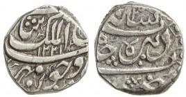 DURRANI: Shah Shuja ', 2nd reign, 1803-1809, AR rupee (10.93g), Derajat, AH1221 year 3, A-3122, bold strike, choice VF, R. 
Estimate: $90 - $120