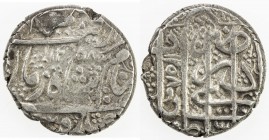 BARAKZAI: Muhammand Zaman, 2nd reign, 1842, AR rupee (9.45g), Kabul, AH1258//1258, A-3160, KM-486, obverse legend copies exactly the couplet of Shah Z...