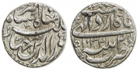 MUGHAL: Jahangir, 1605-1628, AR rupee (11.46g), Patna, AH1034 year 20, KM-145.12, month of Ardibihisht, bold strike, VF-EF.
Estimate: $80 - $110