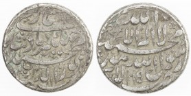 MUGHAL: Jahangir, 1605-1628, AR jahandiri rupee (13.69g), Lahore, AH1015, KM-152.4, 1 testmark, About VF.
Estimate: $100 - $130