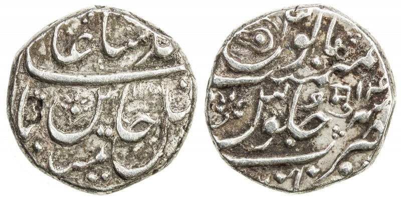 MARATHA CONFEDERACY: MULHER: AR rupee (11.13g), Aurangnagar (= Mulher), AH1188 y...