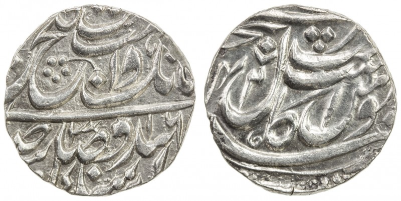 SIKH EMPIRE: AR rupee (11.14g), Amritsar, VS1842 year 316, KM-A20.3, Herrli-01.0...